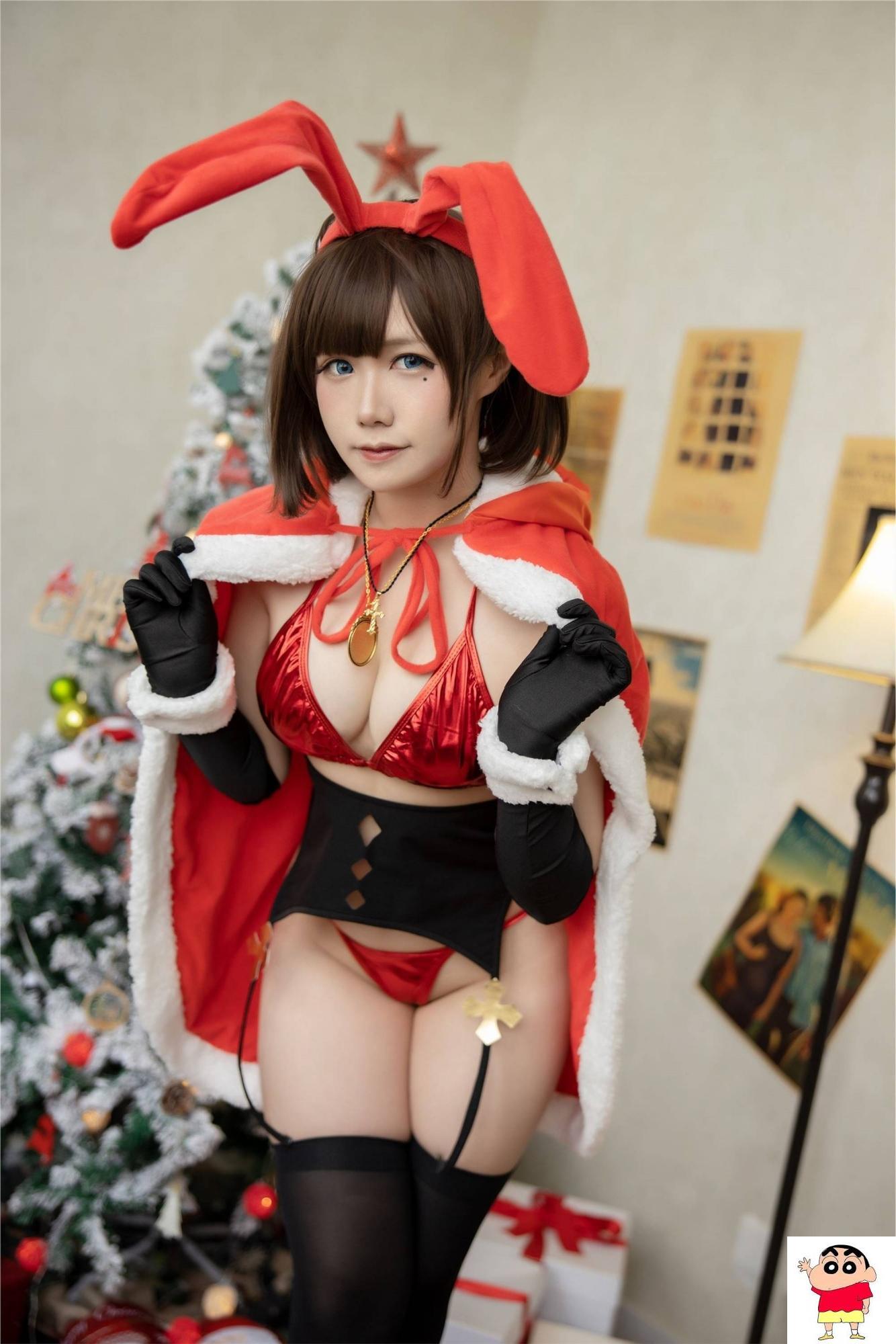 【网路收集系列】福利姬 麻花酱《 魔太郎圣诞兔 》VIP福利帖【26P】