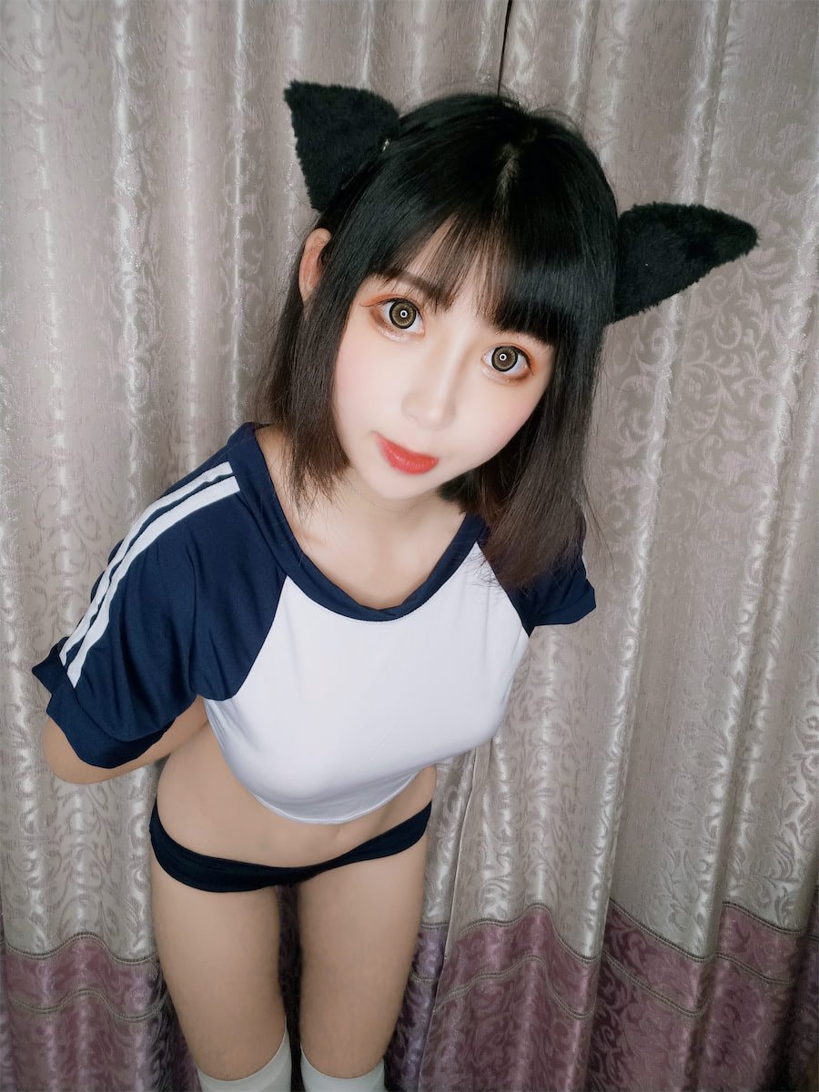 w黑米粥w 猫耳体操服