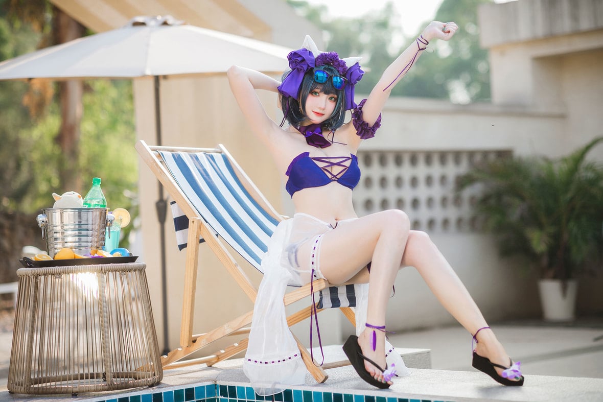 瓜希酱  柴郡泳装 32P