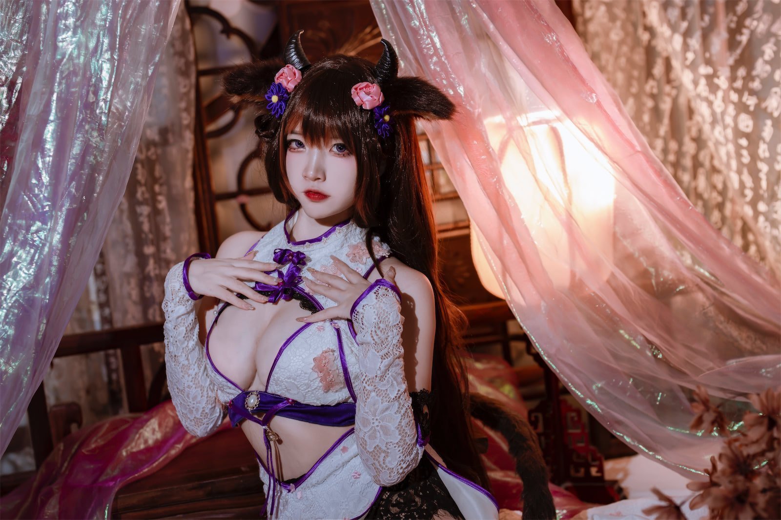 二佐Nisa 㭴野牛牛旗袍妹抖