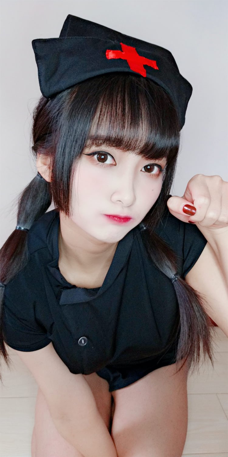 洛璃LoLiSAMA 情人节黑色护士