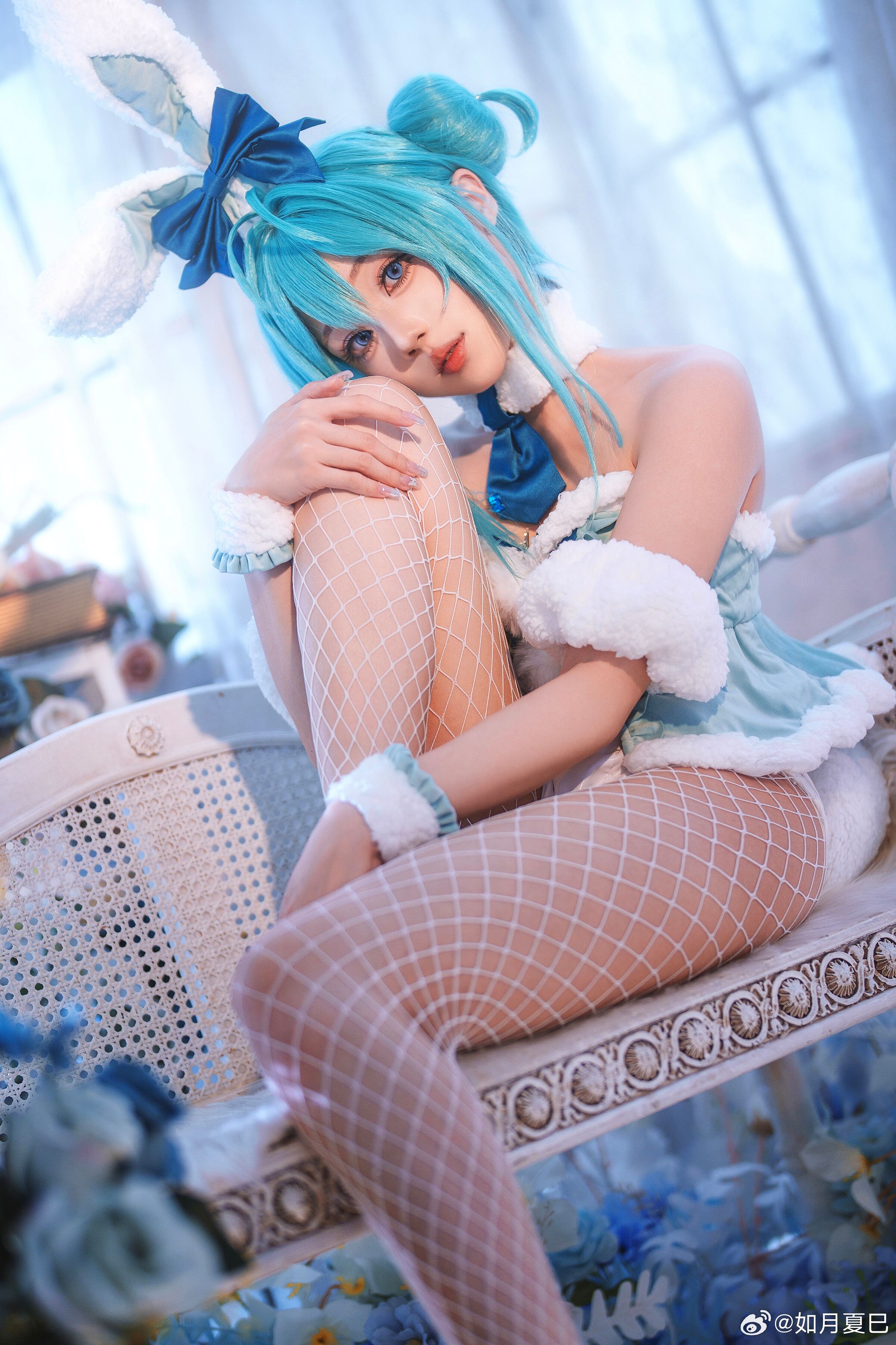 如月夏巳 初音未来 兔女郎cos