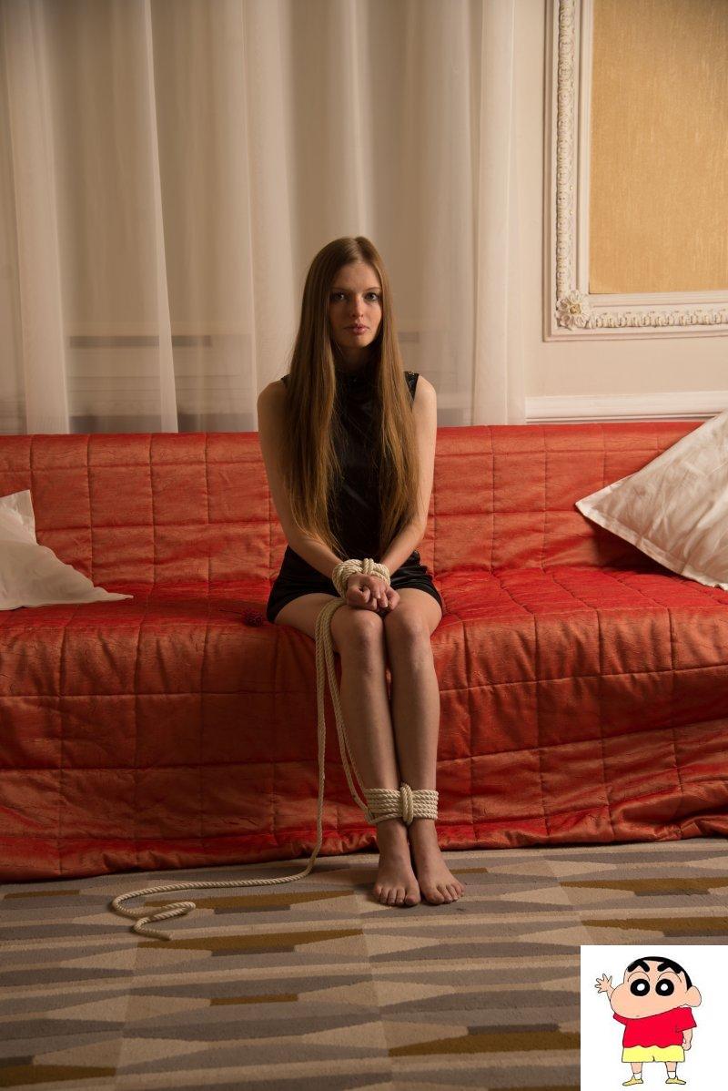 Sexy teen Mika A peels off her panties to show her bald cunt & her curvy ass (21P)