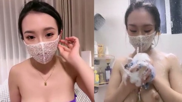 高颜值很少露脸的妹子，傲人的身材